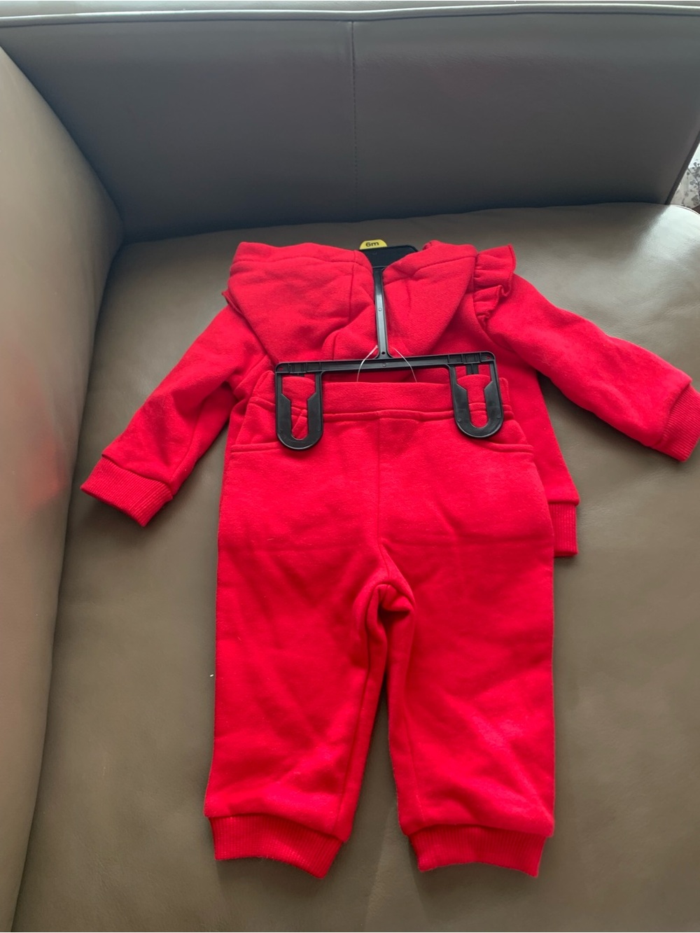 Tommy Hilfiger Red Sequin Heart Baby Hoodie & Pants Set - Picture 7 of 17